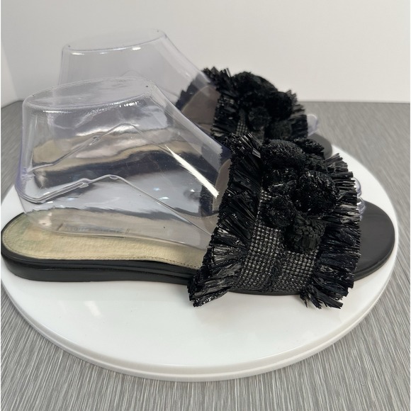 Louise et Cie Women's Sandals Size 9M US Flats With Black Fringe - Picture 4 of 8